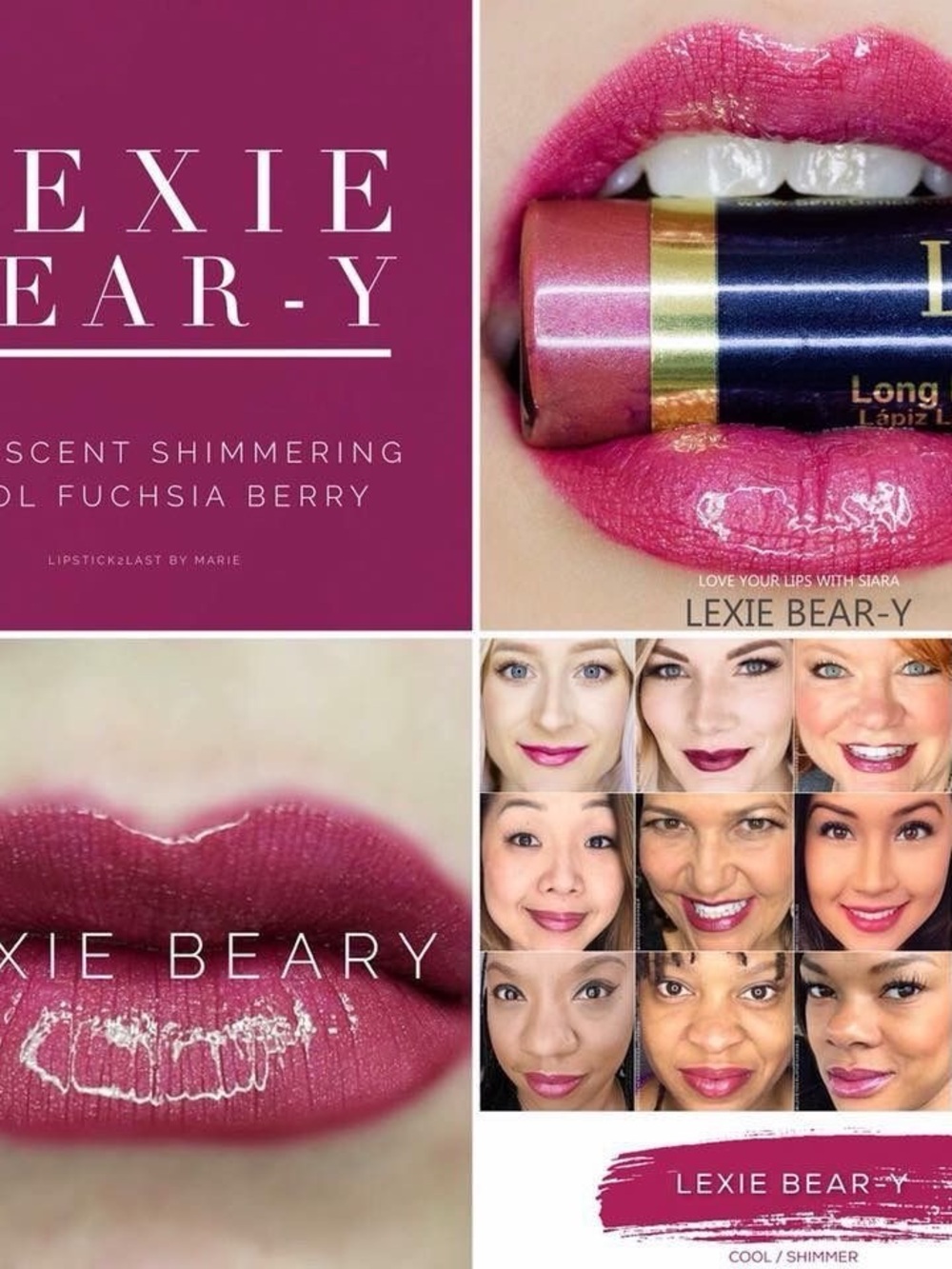 Lipsense by SeneGence long lasting lipstick new full sized Lexie-Beary